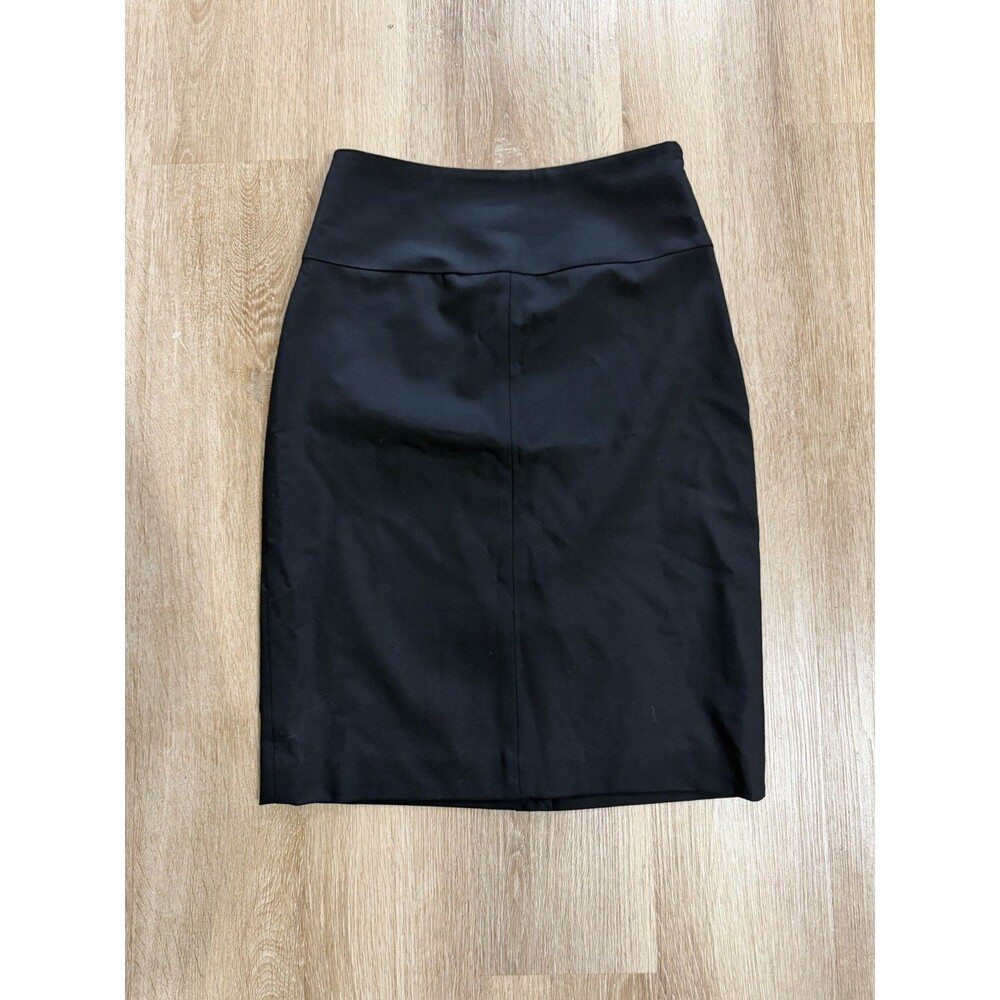 Banana Republic NWT Black Wool Pencil Skirt Women’s Size 2 Preppy Classic
